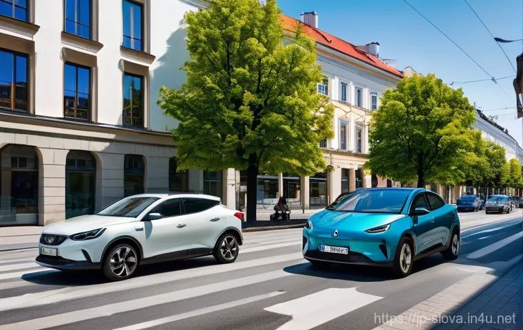 슬로바키아 주요 수출 품목 - **Prompt:** A bustling, ultra-modern automotive factory in Slovakia. Sleek, robotic arms are expertl...